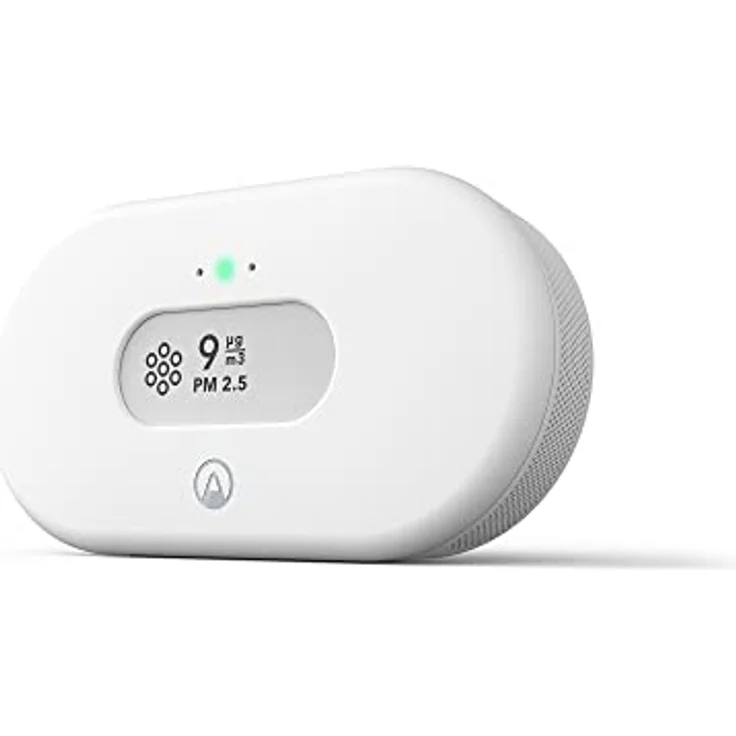 Airthings View Pollution, Messgerät zur Überwachung von Feinstaub (PM2.5), Temperatur und Luftfeuchtigkeit, kabellos, WLAN-verbunden, Weiss – Bild 9