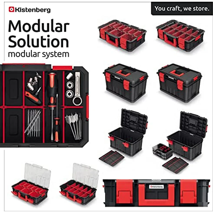 Kistenberg Modular Solution Werkzeugbox (Version: KMS553530, 530 x 355 x 310) – Bild 3