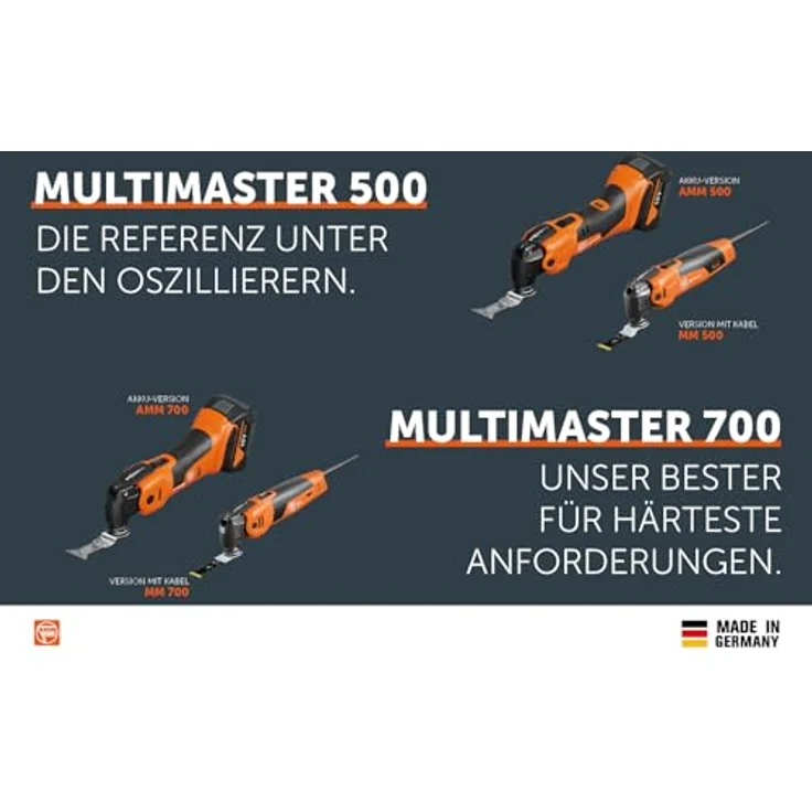 Fein MultiMaster mm 500 Plus Top, Multifunktionswerkzeug mit 350 W, 30+ Zubehörteilen und L-Boxx – Bild 6