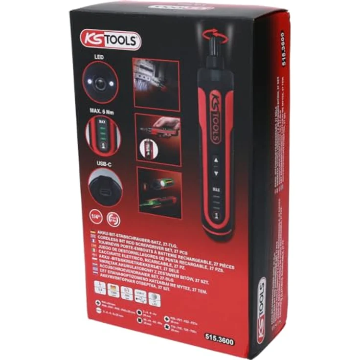 KSTools 515.3600 eMONSTER 1/4“ Akku-Bit-Stabschrauber-Satz, 27-tlg – Bild 5