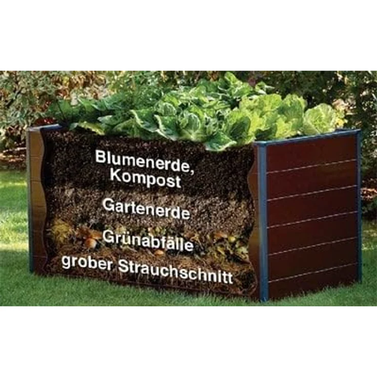 GFP Hochbeet GFP Primeyard LILLY, Feuerverzinkter Stahl, 150x75x78 cm, anthrazit, mit integriertem Schneckenschutz und rückenschonendem Design – Bild 5