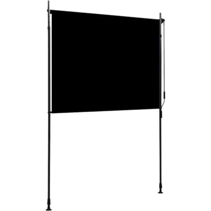 vidaXL Außenrollo 150 x 270 cm Anthrazit mit Handkurbelbetrieb und UV-Schutz – Bild 4