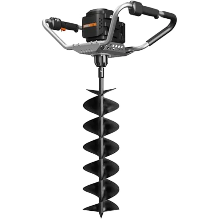 WORX Nitro WG865E.9 Akku-Erdbohrer 40V, Brushless Motor, 20 cm Bohrer, 2 Geschwindigkeiten, Rückwärtslauf & Anti-Kickback, ergonomisch leicht, ohne Akku & Ladegerät