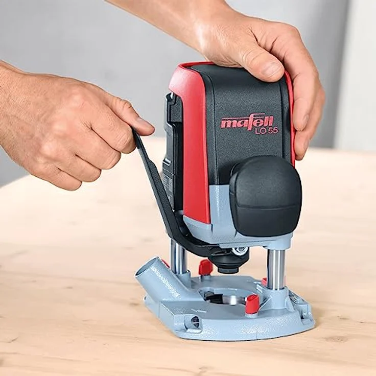 MAFELL Oberfräse LO 55 (1100 Watt Leistung, bis zu 24000 U/min, 0-55 mm Frästiefe, inkl. MAX3 Transport- und Aufbewahrungskoffer) 91A901 – Bild 3