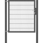 Alberts Einzeltor Flexo Plus mit Zubehör | anthrazit | Breite 125 cm | Höhe 140 cm 
(662530)