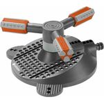 GARDENA Classic Kreisregner Mambo: Rasensprenger für gleichmäßige Bewässerung durch Präzisions-Düsenköpfe, für Flächen bis ma. 250m², mit integriertem Schmutzsieb, ma. Sprengbereich 18 m (2060-20) 4078500206204