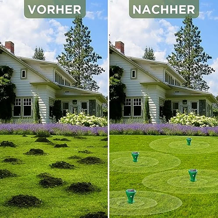 ISOTRONIC Maulwurfvertreiber Solar zum Eindrehen Einschrauben I Maulwurfschreck für den Garten I Maulwurfabwehr, Wühlmausvertreiber, Wühlmausschreck, IP65 (8) – Bild 6