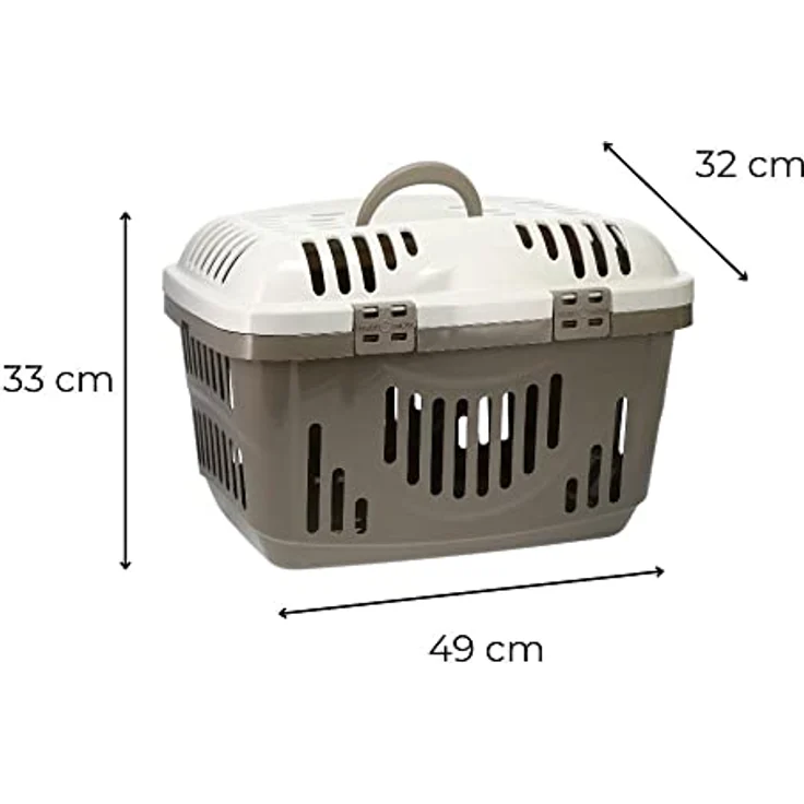 Transportbox Oben Öffnen Hunde Katzen Kleintier Transport Box Katzenbox Hundebox Open Top Stressfrei Dachöffnung – Bild 3
