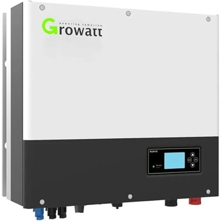 Growatt SPH7000TL3-BH-UP, 7kW Hybrid Wechselrichter 3-phasig mit Smart Meter TPM-E, Notstromfähigkeit, schwarzer Gehäusefarbe