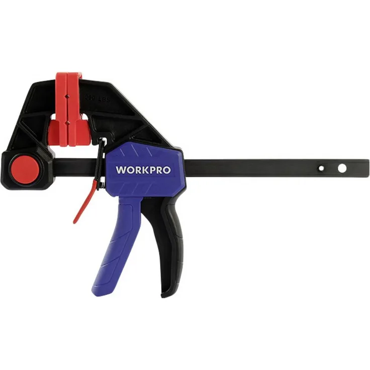 WorkPro Einhandzwinge Heavy Duty WP232039, 150 mm Länge, robuste Konstruktion für präzise Anwendungen
