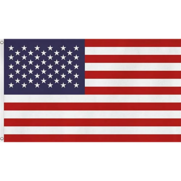 normani Flagge - Hissfahne mit zwei Messingösen, wetterfest, 90 x 150 cm, USA, reißfest und UV-beständig – Bild 1