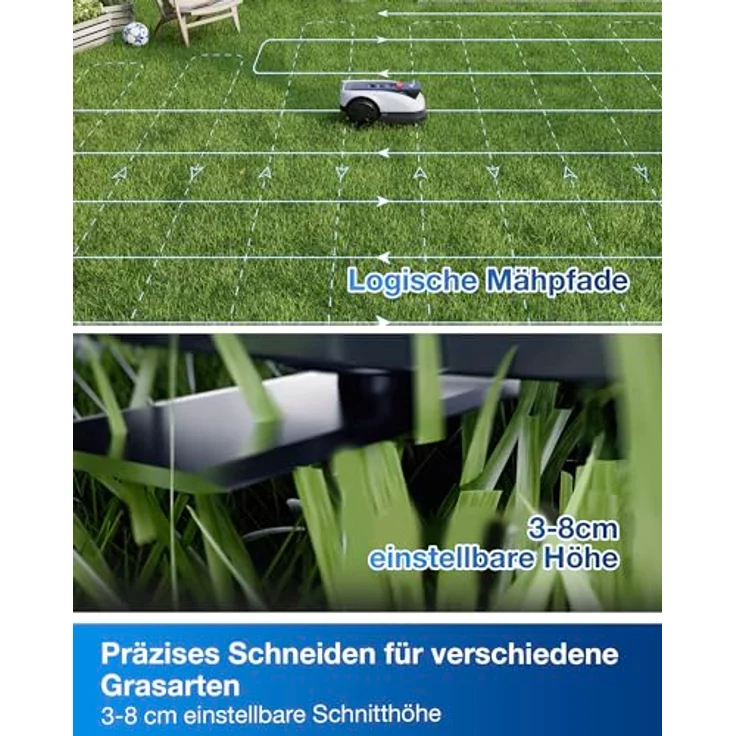 Ecovacs ECOVACS Mähroboter GOAT O800 RTK, vollautomatische Kartierung, White One Size – Bild 7