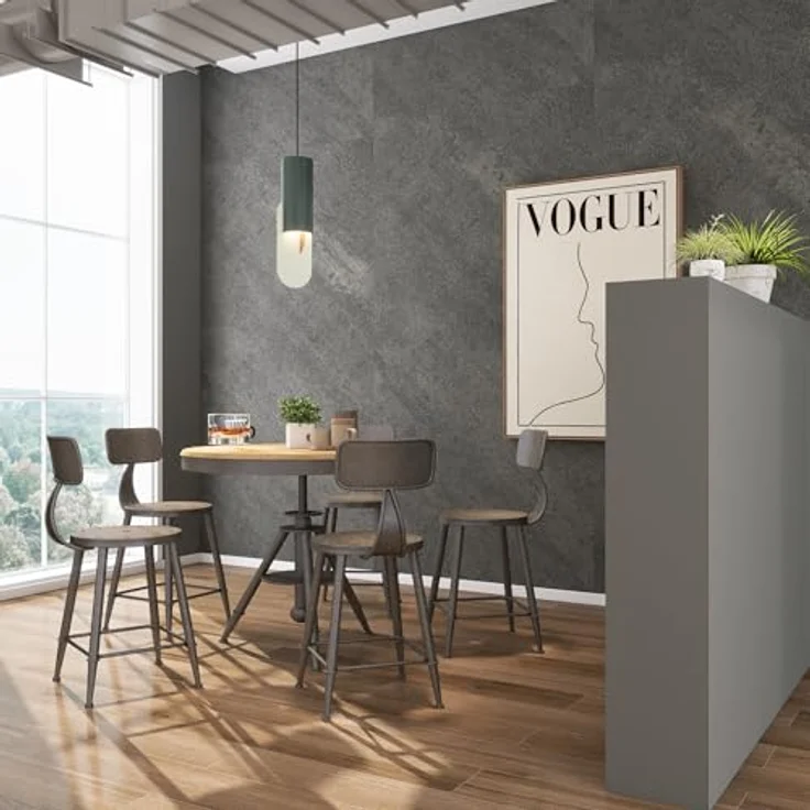 neu.haus Duschrückwand Wandpaneel »Bladel« 4er Set 120 x 60 cm Grey Stone, Feuchtigkeitsunempfindlich und UV-beständig – Bild 5