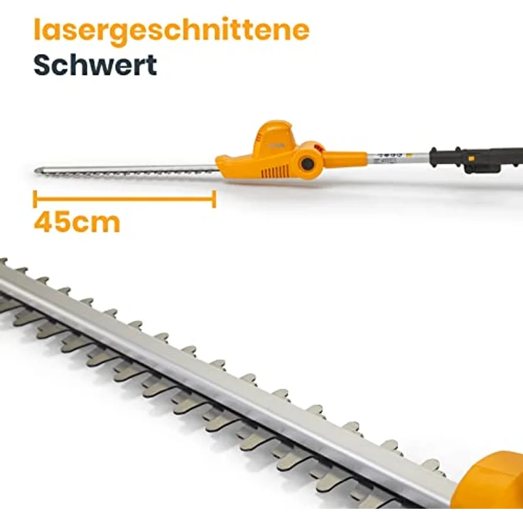STIGA Multitool MT 100e Kit, Heckenschere und Baumschere mit Teleskopauszug, Für große Höhen und einfaches, schnelles Arbeiten, Inkl. Akku und Ladegerät – Bild 4