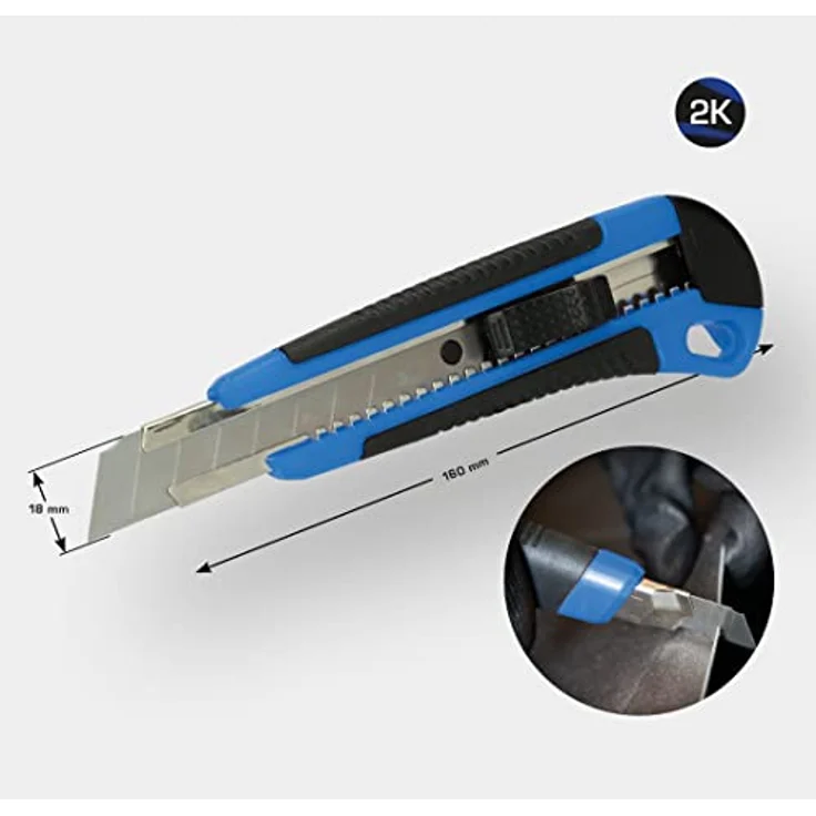 Brilliant Tools BT102900 Cutter-Messer, Blau Schwarz, 1-TLG – Bild 2