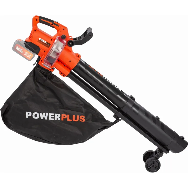Powerplus Dual Power POWDPG75270 Akku Laubbläser - 40V - Blasen / Saugen / Zerkleinern - 45 L Auffangbeutel - 15:1 Volumenreduzierung
