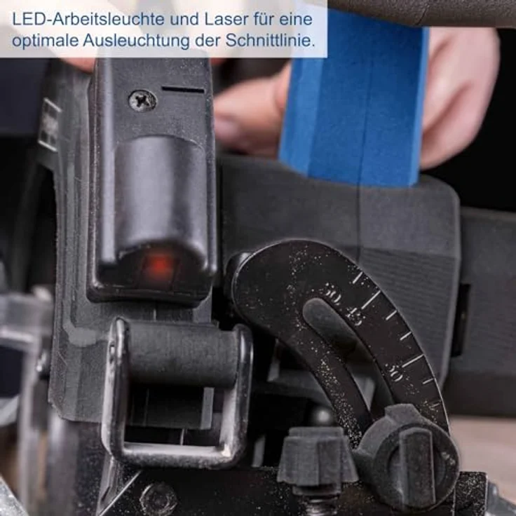 Scheppach Akku-Handkreissäge C-HCS165-X 20V Kreissäge | LED-Arbeitsleuchte & Laser | Ohne Akku & Ladegerät – Bild 4