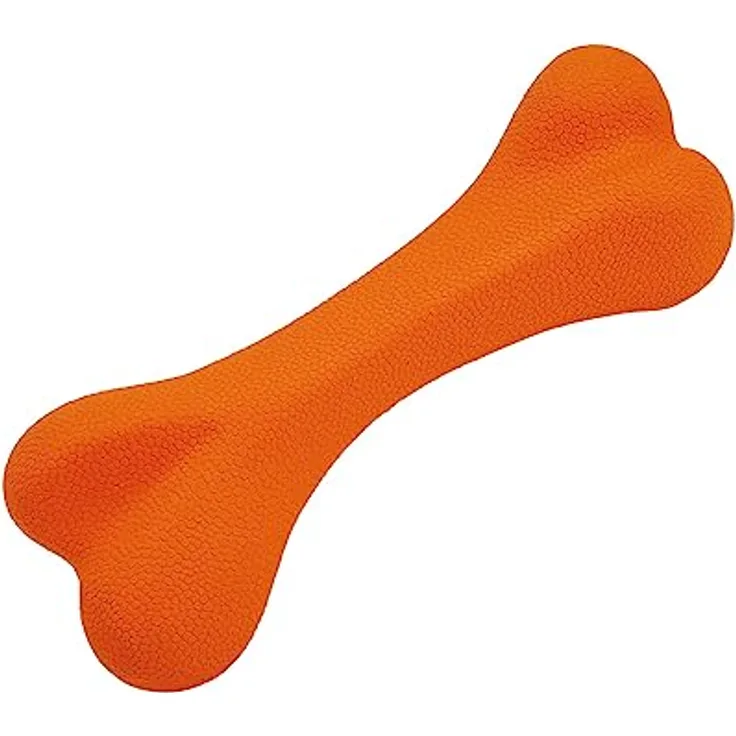 Nobby Vollgummi Knochen, robustes flexibles Kauspielzeug für Zahnpflege und Kauvergnügen