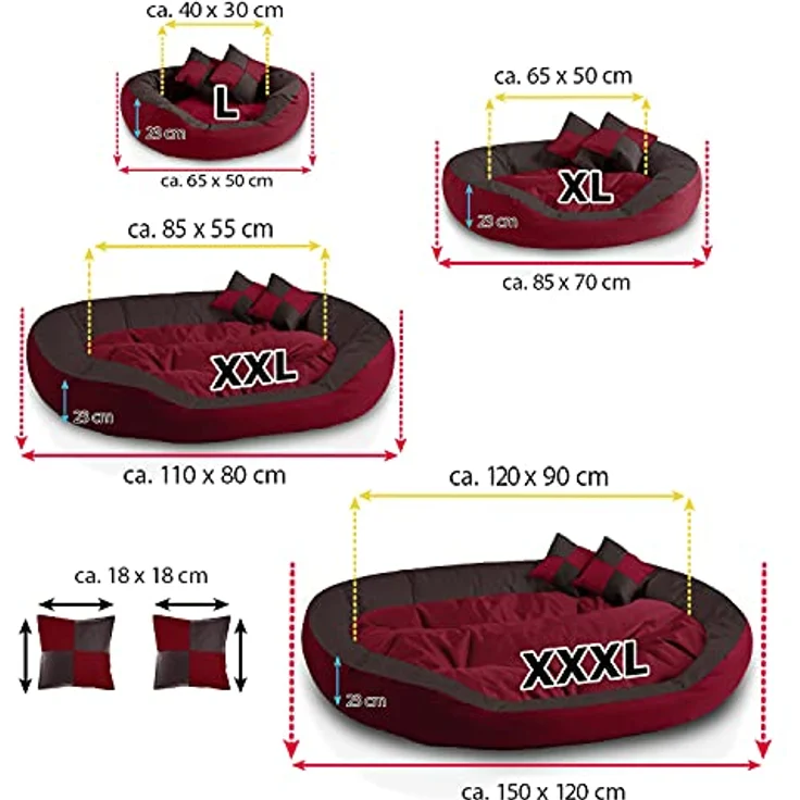 BedDog Hundebett SABA 4in1 mit Rand, flexibles Liegefläche-Design, wasserabweisend, grau – Bild 5
