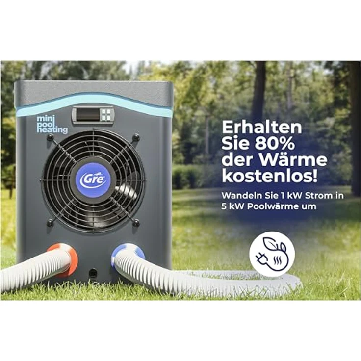 Gre HPM20 - Mini-Wärmepumpe für Aufbau-Pool bis zu 20 m3 – Bild 5