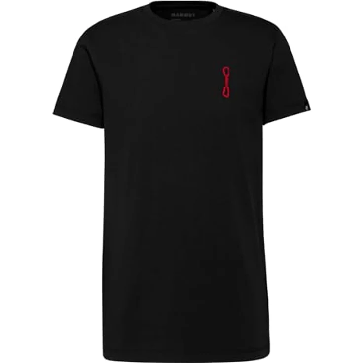 Mammut Massone T-Shirt Quickdraw, Herren, atmungsaktives T-Shirt aus 100 % ökologischer Baumwolle, Schwarz, (XL) – Bild 1