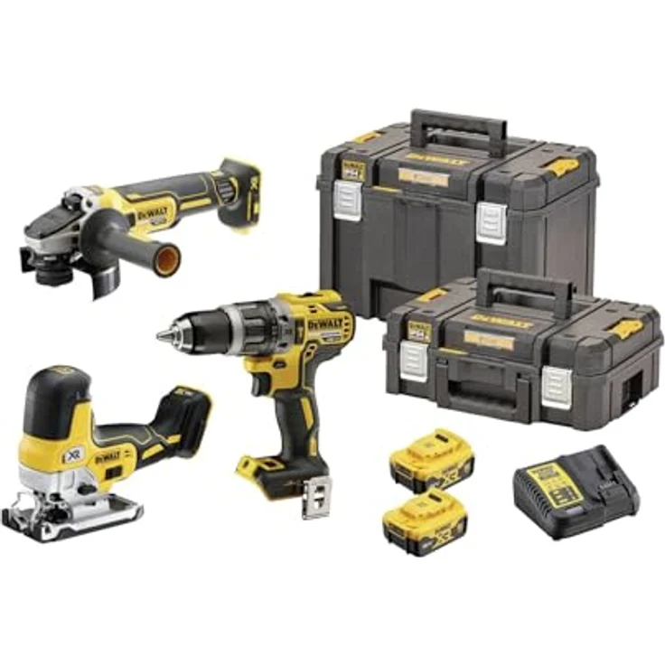 DeWalt Akku-Schlagbohrschrauber-Set DCK329P2T-QW, 18 V / 5Ah, bürstenloser Motor, ergonomisches Design, 13 mm Schnellspann-Bohrfutter – Bild 2