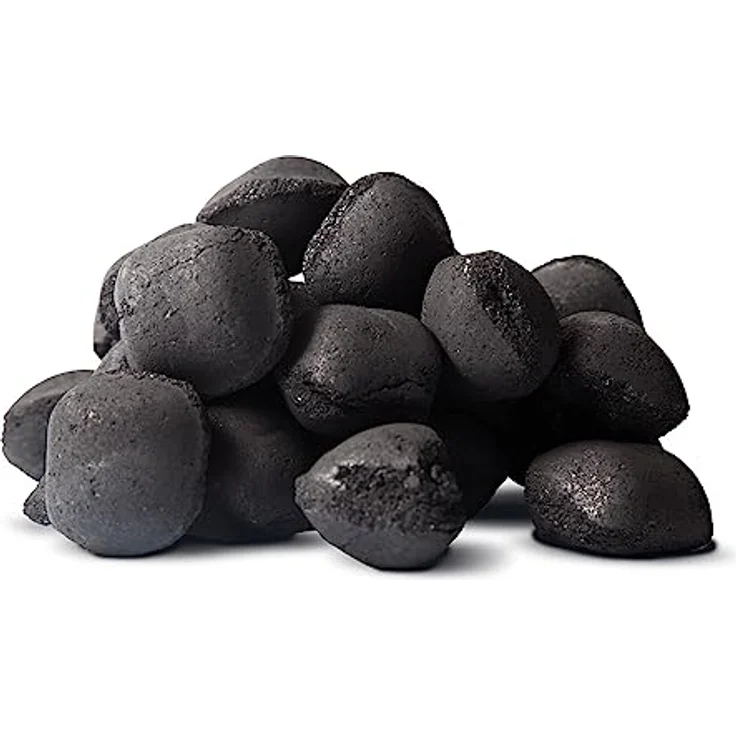 HEIZFUXX Grillholzkohlebriketts SGA1002, Premium Hartholz Kohle für BBQ und Smoker, 20kg (2x10kg), Schwarz/Natur, langanhaltende Glut, wenig Asche, umweltfreundlich – Bild 5