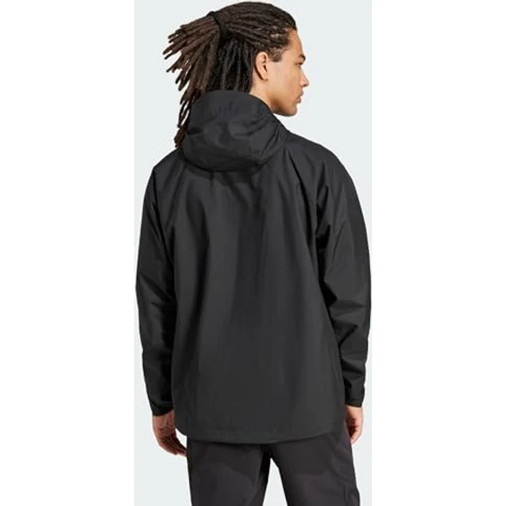 "adidas TERREX Funktionsjacke TERREX MULTI 2L RAIN.RDY REGENJACKE, wasserdicht und atmungsaktiv, recycelte Materialien, Herren (schwarz)" – Bild 4
