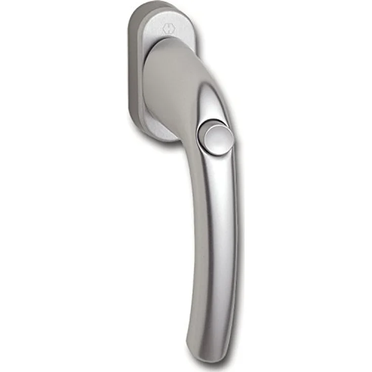 HOPPE 1934788 Fenstergriff Tokyo-Sperrknopf, Vierkantstift 7 x 35 mm, Silber eloxiert – Bild 2