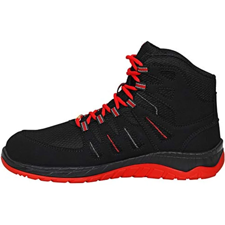 Elten MADDOX S3 Black-Red Mid ESD, Sicherheitsschuhe mit innovativer Wellmaxx® Sohlentechnologie, Größe 43 – Bild 7