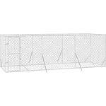 vidaXL Outdoor-Hundezwinger Silbern 6x2x2 m Verzinkter Stahl