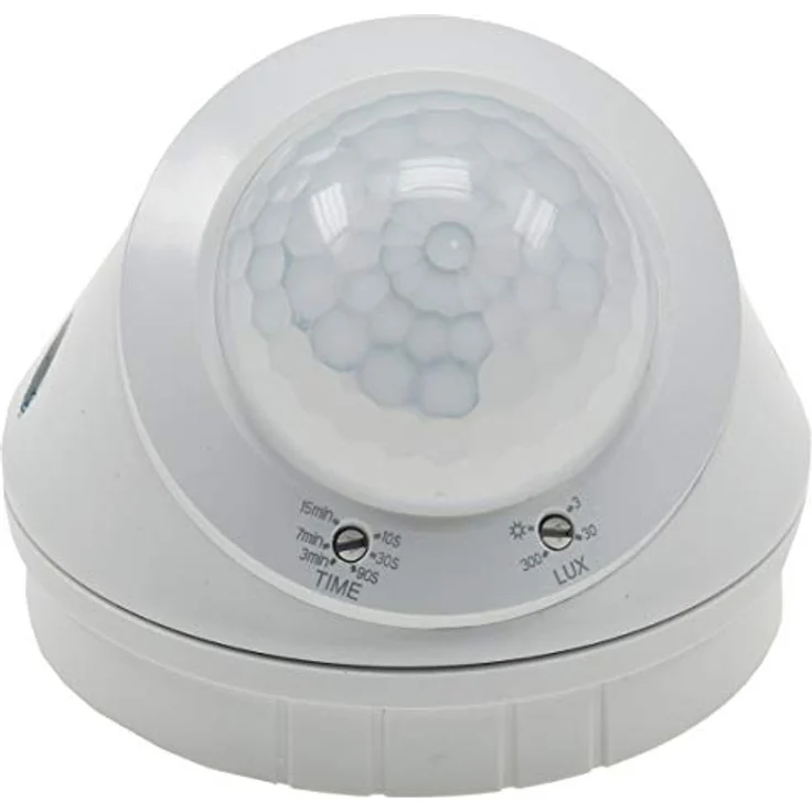 ChiliTec Wand- und Decken-Bewegungsmelder 360 LED geeignet, 8m Detektion, weiß – Bild 2