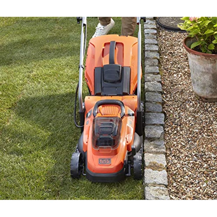 Black+Decker 2x18V Akku-Rasenmäher (2x 4,0 Ah Akku , 33 cm Schnittbreite, 2A-Ladegerät - BCMW33184L2-QW – Bild 4