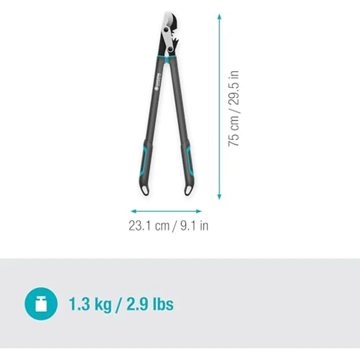 Gardena Astschere EnergyCut Pro L, Bypass-Schneidprinzip, für grünes, frisches Holz – Bild 3