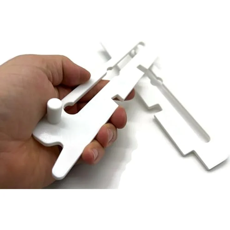 eXODA Kippschere Ersatzteil Set Weiß Kellerfenster für MEA ISO-14 Kipp E 2004-2008, Fenster & Türen, Abmessungen 21,8cm x 4,3cm – Bild 3