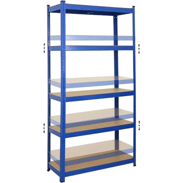 PROREGAL® Schwerlastregal Ragnar, HxBxT 180-200x90-120x40-50cm, Fachlast 175kg, pulverbeschichtet – Bild 6
