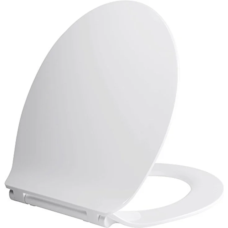 Euroshowers WC Sitz Slim, extra flach mit Absenkautomatik, weiß – Bild 2