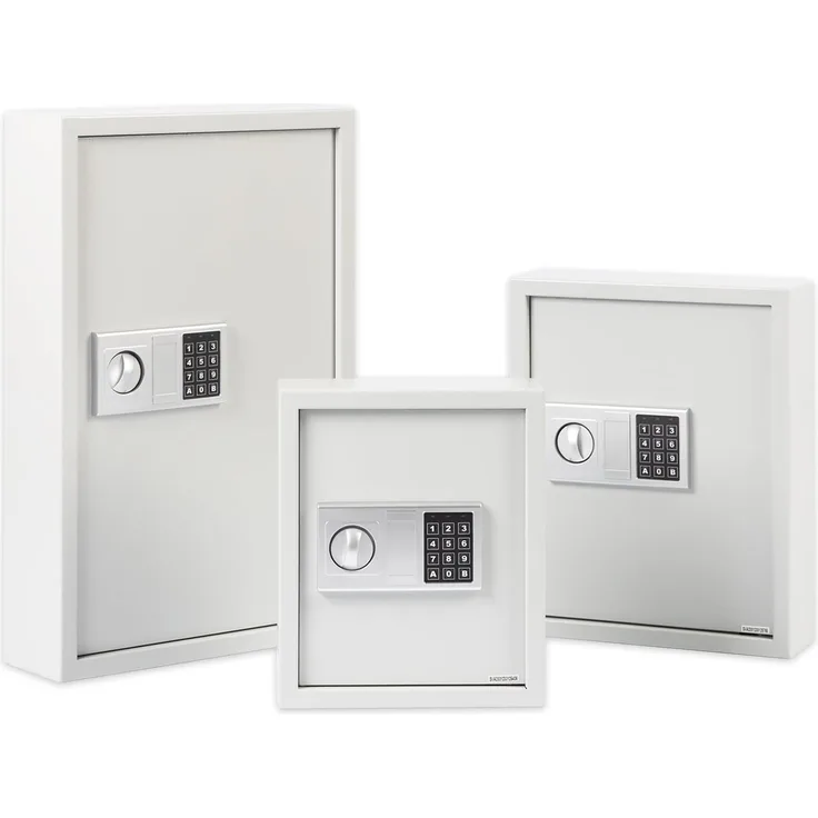 Karat Schlüsseltresor, doppelwandiger Schlüsselschrank aus Stahl mit individuellem Zugangscode