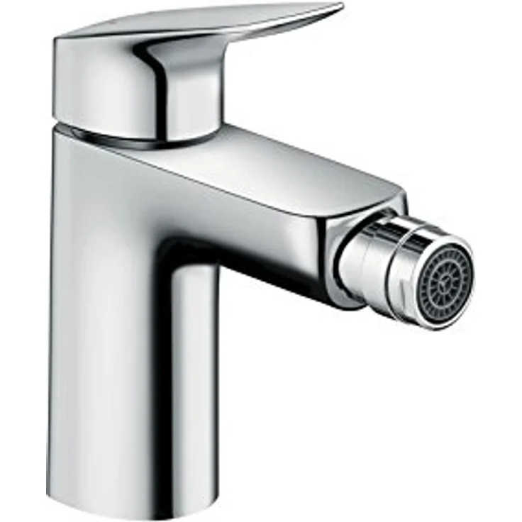 hansgrohe Logis 100, Spültischarmatur mit Kugelgelenk-Strahlformer, 7,2 l/min Durchfluss, Zugstangen-Ablaufgarnitur, für Durchlauferhitzer geeignet – Bild 1