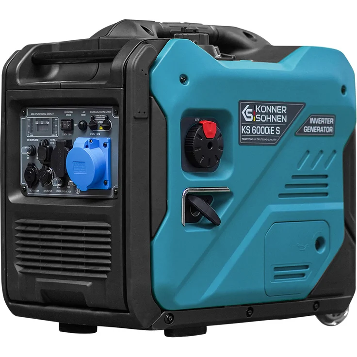 Könner & Söhnen KS 6000iE S Inverter Stromerzeuger Generator NotStromaggregat 5500 Watt, mit LED-Anzeige 6-in-1, ECO-Modu – Bild 1