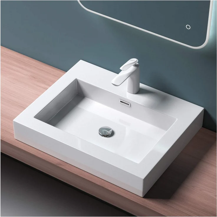 Mai & Mai Aufsatzwaschbecken Col18 mineralguss gussmarmor - Hochwertiges Qualitätsprodukt, Edel und Modern  – Bild 1