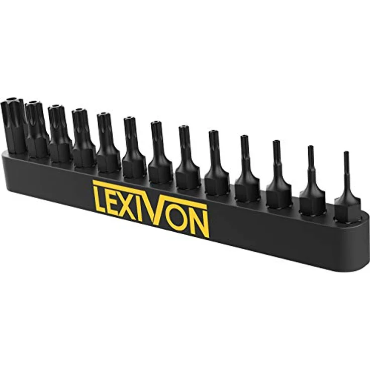 LEXIVON Torx Bit Set, 13-teilig (T4-T40), Tamper Resistant, S2-legierter Stahl, für Bosch, Makita, Milwaukee, inklusive Aufbewahrungsgehäuse (LX-301) – Bild 5