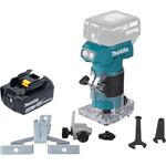 Makita Oberfräse DRT 52 M1 18 V 6 mm Brushless + 1x Akku 4,0 Ah - ohne Ladegerät