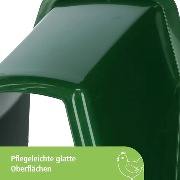 Kerbl Hühner Legenest aus Kunststoff, mit geneigtem Boden und Inspektionsklappe, unmontiert, 37 x 44 x 49,5 cm – Bild 3