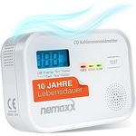 CO Melder Kohlenmonoxid Gasmelder Gaswarner Rauchmelder Nemaxx nach DIN EN50291