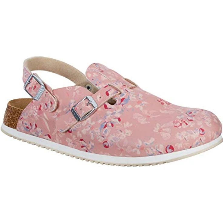BIRKENSTOCK Damen Clogs Kay SL Birko-Flor schmal 39 EU Schmal Field Rosa – Bild 2
