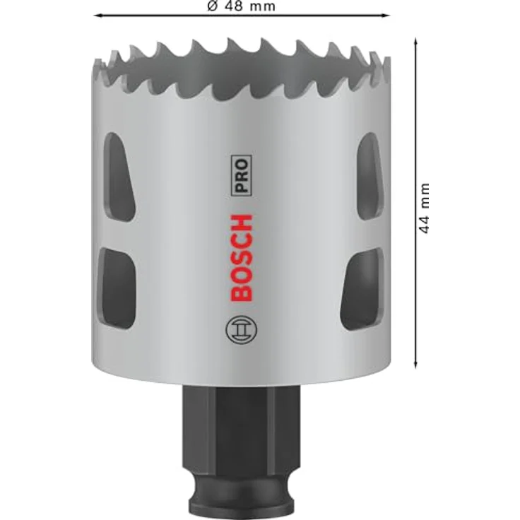 Bosch 1x PRO Multi Material Power Change Plus Lochsäge (Ø 48 mm) - Für Weichholz, Trockenbauwand, Professional Zubehör in Bohrmaschine/Schrauber – Bild 3
