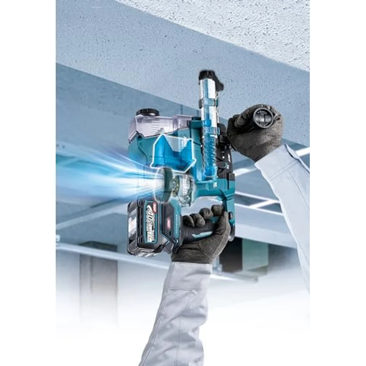 Makita Akku-Bohrhammer HR010GD201 - Akku-Bohrhammer - blau/schwarz, Anti-Vibrations-Technologie, SDS-PLUS-Aufnahme – Bild 3