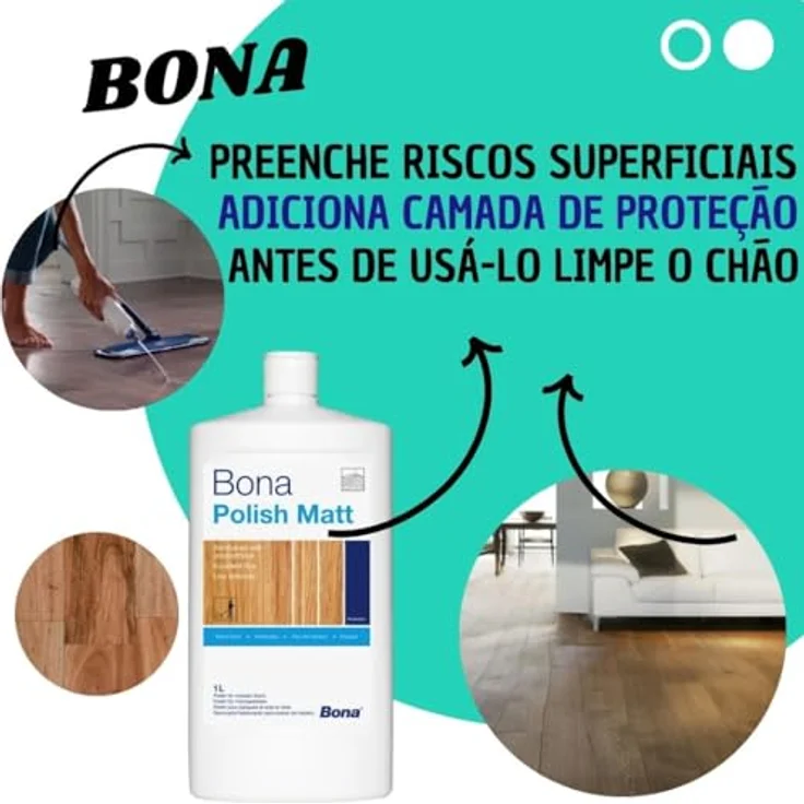 BONA Polish matt Parkettpflege 1 Liter - Bona – Bild 5