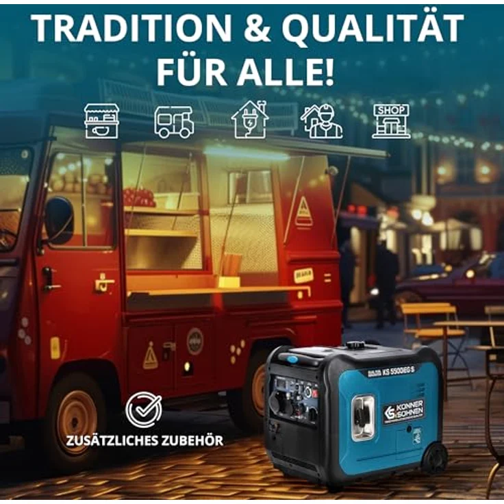 Könner & Söhnen KS 5500iEG S Inverter Stromgenerator, 5500W Notstromaggregat für zuverlässige Energieversorgung – Bild 5